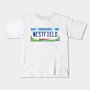 Westfield Indiana License Plate Kids T-Shirt